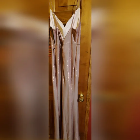 Pink Sequin Windsor Mermaid Dress - Picture 3 of 3